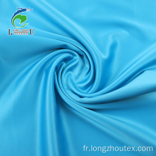 Tissu de satin crêpe spandex mat épais 150D * 150D